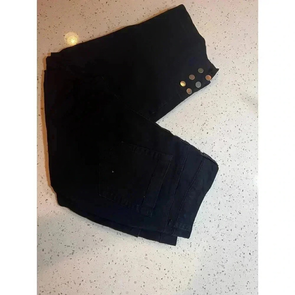 Style & co. Black denim capri size 14 - Picture 3 of 6
